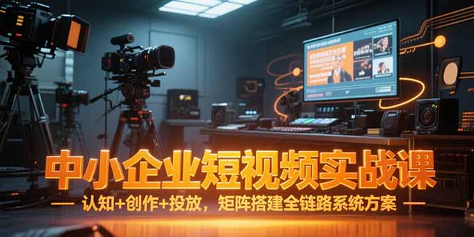 （15249期）中小企业短视频实战课，认知+创作+投放，矩阵搭建全链路系统方案-中创网_专注互联网创业,项目资源整合-心诚资源网