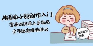 AI协助文学创作新手入门，零基础快速入门手册，全年度平稳接单子窍门-中创网_专注互联网创业,项目资源整合-心诚资源网