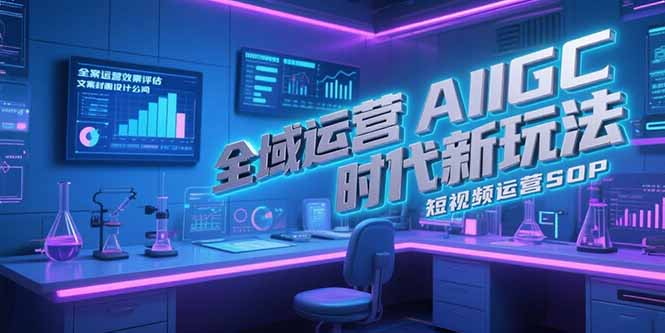 （15327期）全域运营AIGC时代新玩法，文案封面设计公式，短视频运营SOP-中创网_专注互联网创业,项目资源整合-心诚资源网