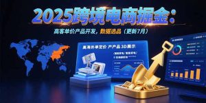 （15512期）2025跨境电商掘金：蓝海市场定位，高客单价产品开发，数据选品(更新7月)-中创网_专注互联网创业,项目资源整合-心诚资源网