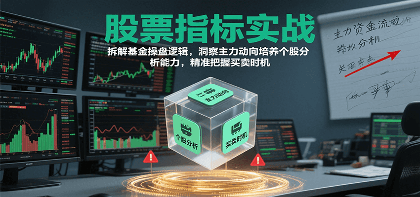 股票指标实战，拆解基金操盘逻辑，洞察主力动向培养个股分析能力，精准把握买卖时机-中创网_专注互联网创业,项目资源整合-心诚资源网