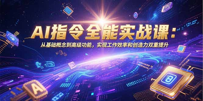 （15455期）AI指令全能实战课：从基础概念到高级功能，实现工作效率和创造力双重提升-中创网_专注互联网创业,项目资源整合-心诚资源网