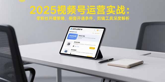（15505期）2025视频号运营实战：零粉丝开播策略，橱窗开通条件，剪辑工具深度解析-中创网_专注互联网创业,项目资源整合-心诚资源网