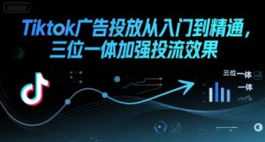 Tiktok广告投放从入门到精通,三位一体加强投流效果-中创网_专注互联网创业,项目资源整合-心诚资源网