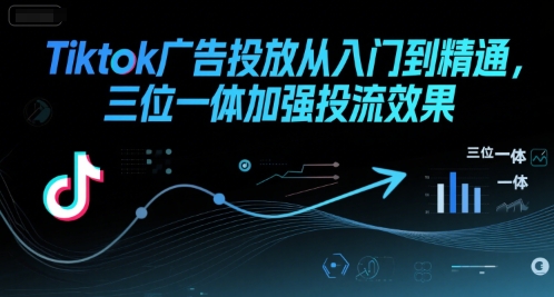 Tiktok广告投放从入门到精通，三位一体加强投流效果-中创网_专注互联网创业,项目资源整合-心诚资源网