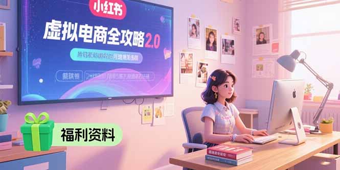 （15387期）虚拟电商全攻略2.0，开店选品实操流程，账号定位、货源发布、笔记发布技巧-中创网_专注互联网创业,项目资源整合-心诚资源网
