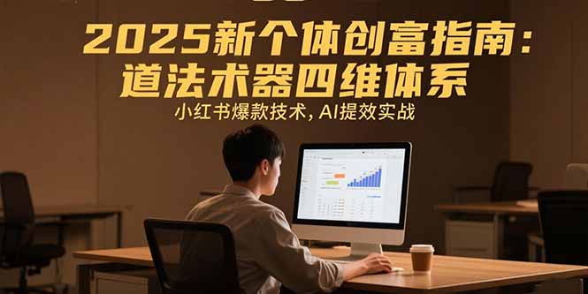 （15477期）2025新个体创富指南：道法术器四维体系，小红书爆款技术，AI提效实战-中创网_专注互联网创业,项目资源整合-心诚资源网