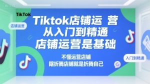 Tiktok店铺运营从入门到精通,店铺运营是基础,不懂运营店铺,瞎折腾店铺就是折腾自己-中创网_专注互联网创业,项目资源整合-心诚资源网