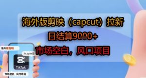 海外版剪映(capcut)拉新，日结算1k+，市场空白，风口项目-中创网_专注互联网创业,项目资源整合-心诚资源网