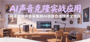 AI声音克隆实战应用,快速掌握声音采集到AI语音合成技术全流程-中创网_专注互联网创业,项目资源整合-心诚资源网