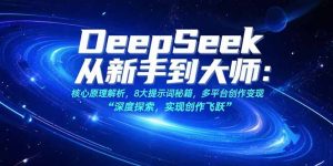 （15484期）DeepSeek从新手到大师：核心原理解析，8大提示词秘籍，多平台创作变现-中创网_专注互联网创业,项目资源整合-心诚资源网