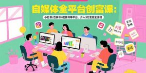 (15479期)自媒体全平台创富课:小红书/百家号/视频号等平台,月入3万变现全流程-中创网_专注互联网创业,项目资源整合-心诚资源网