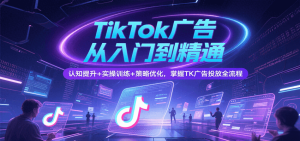 TikTok广告从入门到精通，认知提升+实操训练+策略优化，掌握TK广告投放全流程-中创网_专注互联网创业,项目资源整合-心诚资源网