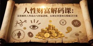 (15434期)人性财富解码课6.0:深度解析人性弱点与财富逻辑,理论到落地完整解决方案-中创网_专注互联网创业,项目资源整合-心诚资源网