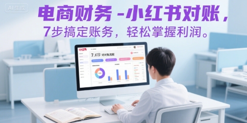 电商财务-小红书对账，7步搞定账务，轻松掌握利润-中创网_专注互联网创业,项目资源整合-心诚资源网