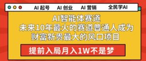 AI智能体赛道未来10年最火的赛道普通人成为财富新贵最大的风口项目提前入局月入1W-中创网_专注互联网创业,项目资源整合-心诚资源网