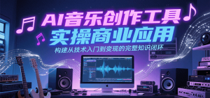 AI音乐创作工具实操商业应用,构建从技术入门到变现的完整知识闭环-中创网_专注互联网创业,项目资源整合-心诚资源网