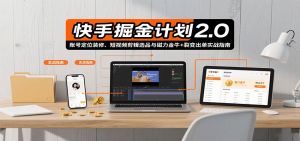 快手掘金计划2.0,账号定位装修、短视频剪辑选品与磁力金牛+裂变出单实战指南-中创网_专注互联网创业,项目资源整合-心诚资源网