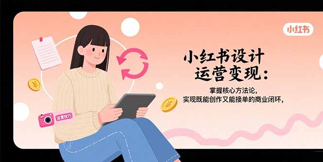 （15636期）小红书设计运营变现：掌握核心方法论，实现既能创作又能接单的商业闭环-中创网_专注互联网创业,项目资源整合-心诚资源网