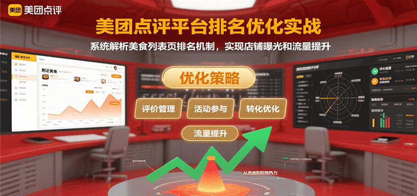 美团点评平台排名优化实战，系统解析美食列表页排名机制，实现店铺曝光和流量提升-中创网_专注互联网创业,项目资源整合-心诚资源网