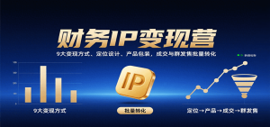 财务IP变现营:9大变现方式、定位设计、产品包装,成交与群发售批量转化-中创网_专注互联网创业,项目资源整合-心诚资源网