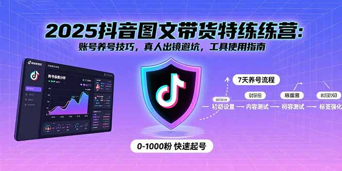 （15861期）2025抖音图文带货特练营：账号养号技巧，真人出镜避坑，工具使用指南-中创网_专注互联网创业,项目资源整合-心诚资源网