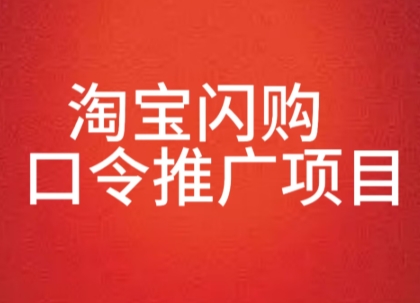 淘宝闪购口令推广项目，收益可观，一部手机，一个抖音号即可操作-中创网_专注互联网创业,项目资源整合-心诚资源网