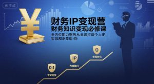 财务IP变现营,财务知识变现必修课,全方位助力财务从业者打造个人IP,实现知识变现-中创网_专注互联网创业,项目资源整合-心诚资源网