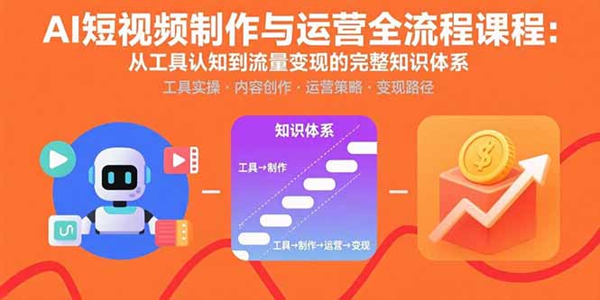 （15863期）AI短视频制作与运营全流程课程：从工具认知到流量变现的完整知识体系-中创网_专注互联网创业,项目资源整合-心诚资源网