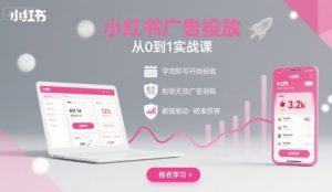 小红书广告投放从0到1的实战课，学完即可开始投放，拒绝无效广告消耗-中创网_专注互联网创业,项目资源整合-心诚资源网