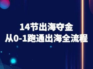 14节出海夺金从0-1跑通出海全流程-跨境电商教程-中创网_专注互联网创业,项目资源整合-心诚资源网