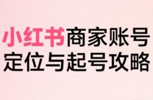 小红书电商全链路实战从定位到爆单，系统拆解小红书商家起号全流程-中创网_专注互联网创业,项目资源整合-心诚资源网