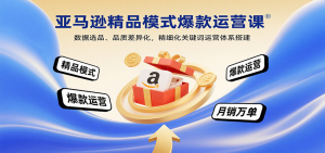 亚马逊精品模式爆款运营课：数据选品、品质差异化，精细化关键词运营体系搭建-中创网_专注互联网创业,项目资源整合-心诚资源网