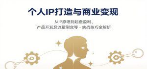 个人IP打造与商业变现,从IP原理到起盘盈利、产品开发及流量裂变等实战技巧全解析-中创网_专注互联网创业,项目资源整合-心诚资源网
