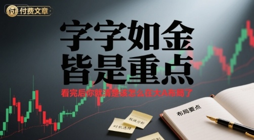 付费文章：字字如金 皆是重点， 看完后 你就清楚该怎么在大A布局了-中创网_专注互联网创业,项目资源整合-心诚资源网