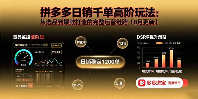 （15850期）拼多多日销千单高阶玩法：从选品到爆款打造的完整运营链路（8月更新）-中创网_专注互联网创业,项目资源整合-心诚资源网