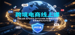 跨境电商线上课，下载注册/起号养号/多平台关联/直播成交与售后，IP打造与老客转化-中创网_专注互联网创业,项目资源整合-心诚资源网