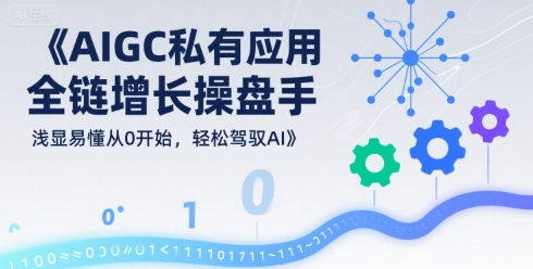 AIGC私有化应用全链增长操盘手，浅显易懂从0开始，轻松驾驭AI-中创网_专注互联网创业,项目资源整合-心诚资源网
