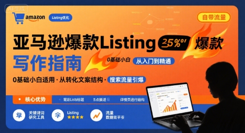 亚马逊爆款Listing写作方法，亚马逊0基础小白也能写爆款自带流量的Listing-中创网_专注互联网创业,项目资源整合-心诚资源网