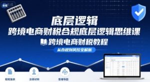 跨境电商财稅合规底层逻辑思维课-跨境电商财税教程-中创网_专注互联网创业,项目资源整合-心诚资源网