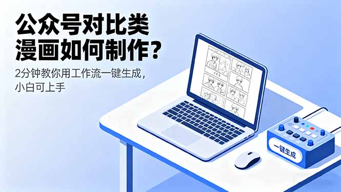 （16059期）公众号对比类漫画如何制作？2分钟教你用工作流一键生成，小白可上手-中创网-专注创业项目分享_资源整合-心诚资源网