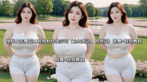 微胖女孩舞蹈AI视频制作提示词(含绘图词、视频词) 跳舞+视频教程-中创网_专注互联网创业,项目资源整合-心诚资源网