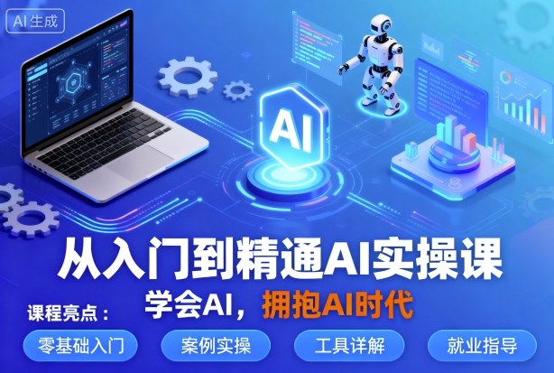 从入门到精通AI实操课，学会AI，拥抱AI时代-中创网-专注创业项目分享_资源整合-心诚资源网