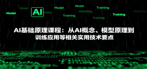 AI基础原理课程：从AI概念、模型原理到训练应用等相关实用技术要点-中创网_专注互联网创业,项目资源整合-心诚资源网