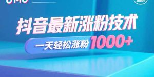 （15934期）抖音最新涨粉技术，一天轻松涨粉1000+-中创网_专注互联网创业,项目资源整合-心诚资源网