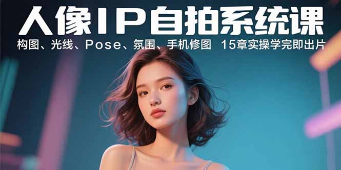 （15920期）人像IP自拍系统课：构图、光线、Pose、氛围、手机修图 15章实操学完即出片-中创网_专注互联网创业,项目资源整合-心诚资源网