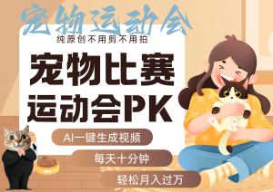 AI萌宠运动员跳水 射击  篮球  足球比赛   每天十分钟 附详细提示词文案库  代替做…-中创网_专注互联网创业,项目资源整合-心诚资源网