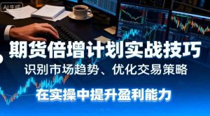 期货倍增计划实战技巧:识别市场趋势、优化交易策略,在实操中提升盈利能力-中创网-专注创业项目分享_资源整合-心诚资源网
