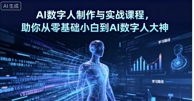 AI数字人制作与实战课程，助你从零基础小白到AI数字人大神-中创网-专注创业项目分享_资源整合-心诚资源网
