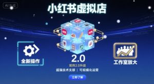 小红书虚拟店矩阵2.0,全新操作,超强技术,可工作室放大-中创网_专注互联网创业,项目资源整合-心诚资源网